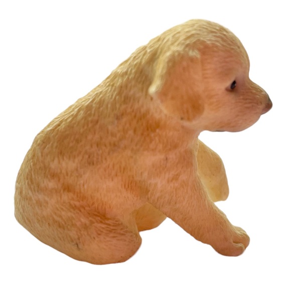Puppy Golden Retriever Yellow Labrador Resin Figurine - Picture 3 of 11